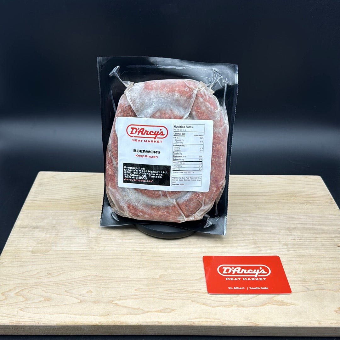 South African Boerewors Edmonton & St Albert Butcher Shop D'Arcy's