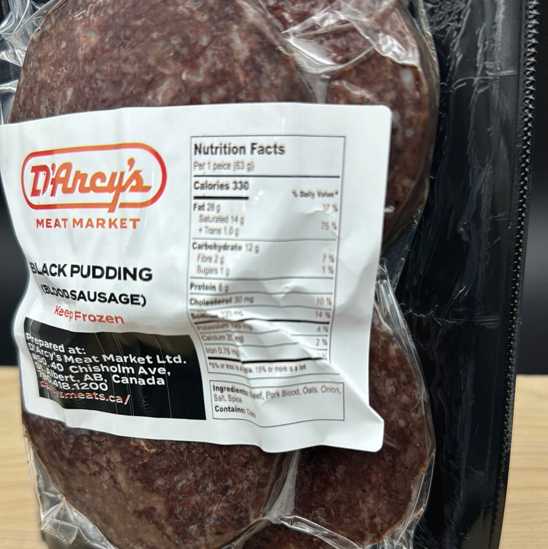 Black Pudding (Blood Sausage) Edmonton & St Albert Butcher Shop D