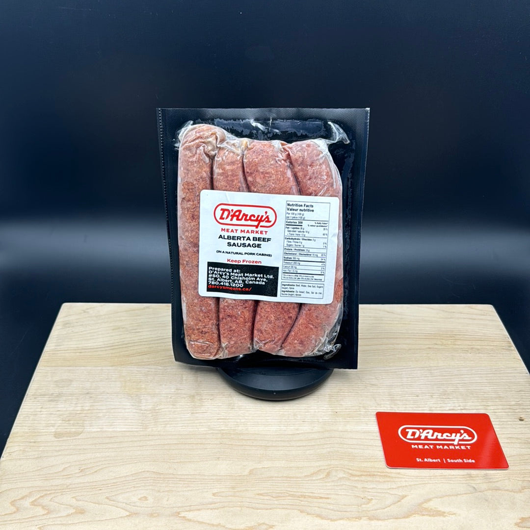 Alberta Beef Sausage Edmonton & St Albert Butcher Shop D'Arcy's