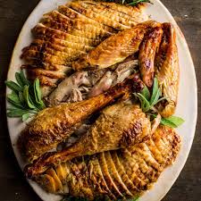 Cooked and Carved Turkey