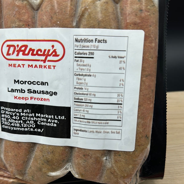 Moroccan Lamb Sausage