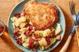 Weekly Hot Take Away Dinner - Pork Schnitzel and Bratwurst