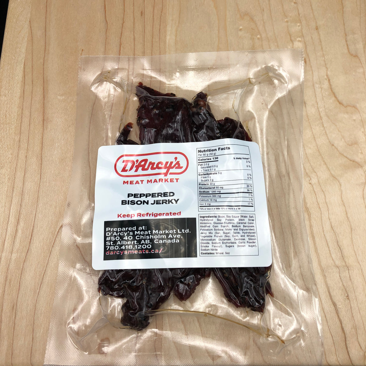 BISON JERKY Edmonton & St Albert Butcher Shop D'Arcy's Meat Market