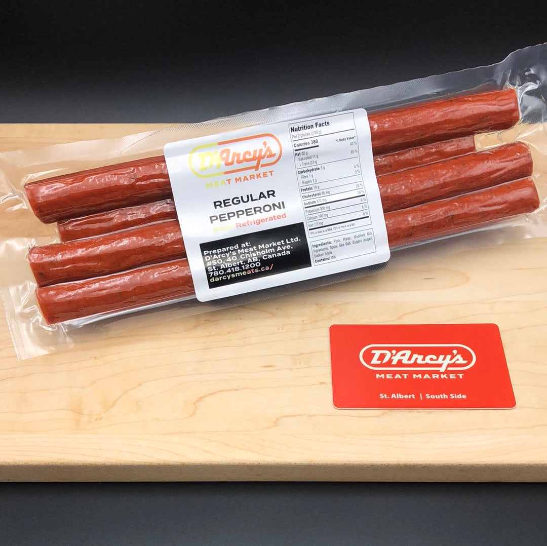 Regular Pepperoni Edmonton & St Albert Butcher Shop D'Arcy's Meat