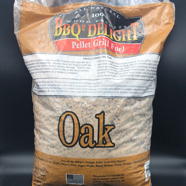 100% Oak BBQr's Delight Pellets 20lb.