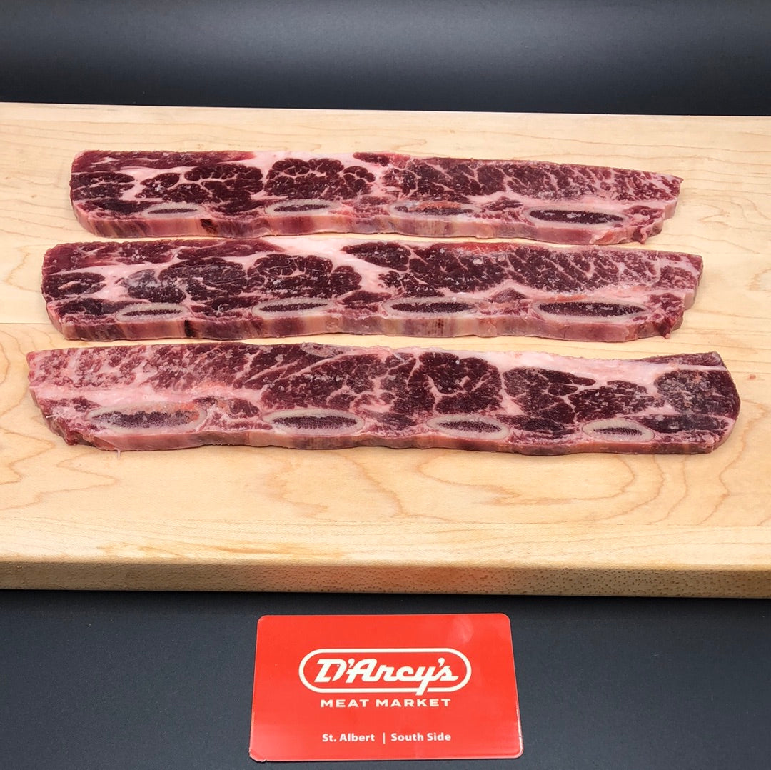 1lb. Flanken Cut Beef Short Ribs Edmonton & St Albert Butcher Shop