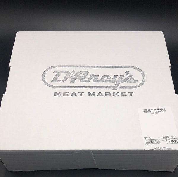 3kg Boneless Skinless Chicken Breast Box