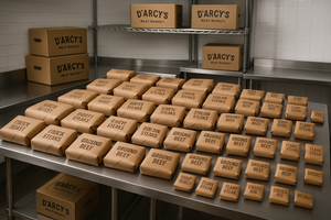 make the small packages of different sizes. Some p[acks can be the same size. 