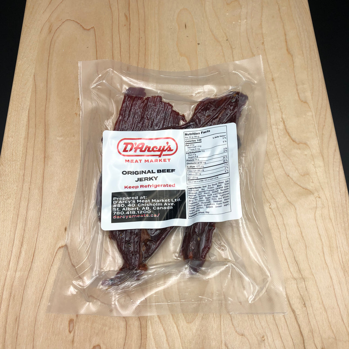 Beef Jerky Edmonton & St Albert Butcher Shop D'Arcy's Meat Market