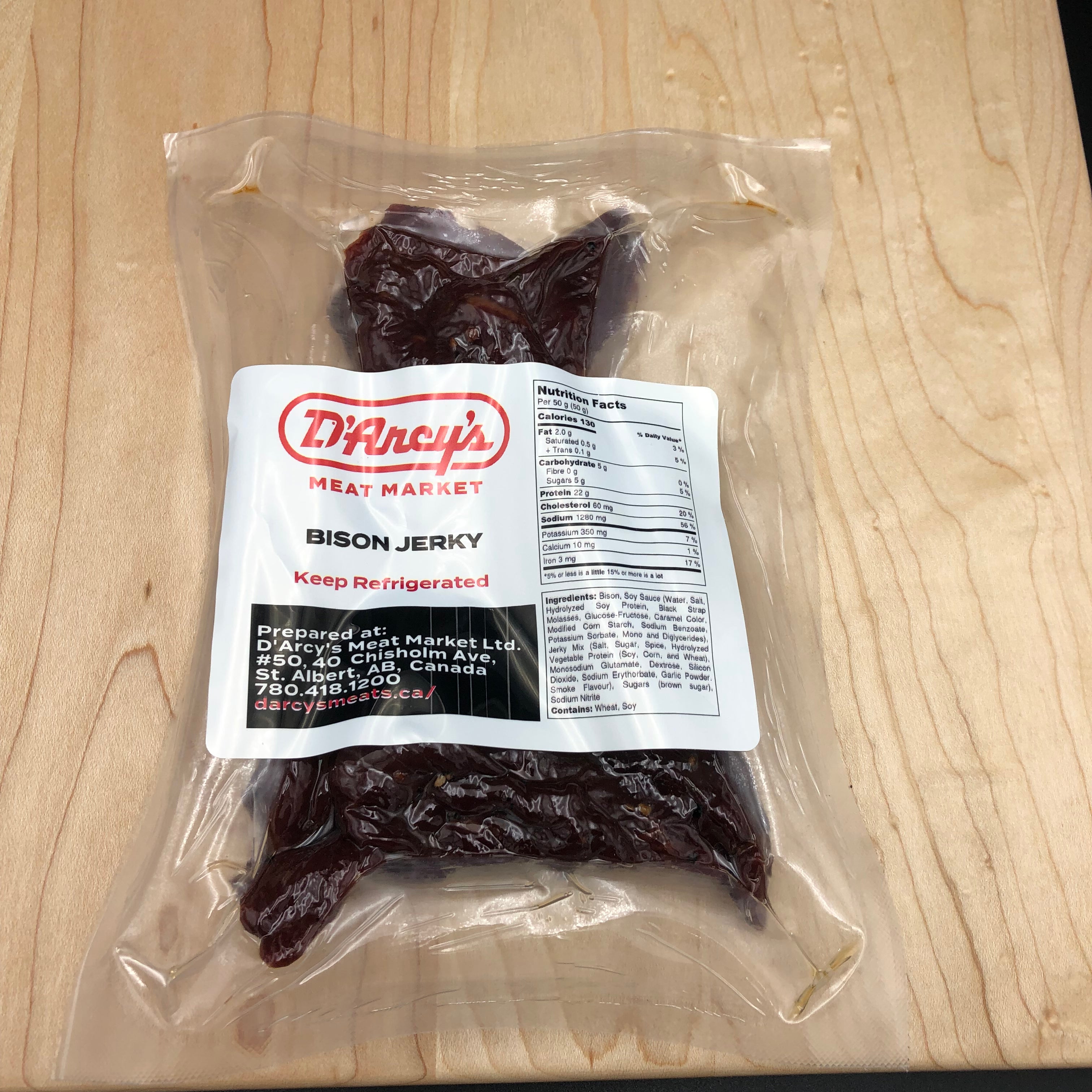 BISON JERKY Edmonton & St Albert Butcher Shop D'Arcy's Meat Market